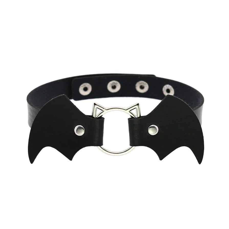 Pink Harajuku Gothic Spike Rivet Star Necklaces Collares Hip Hop Rock Black Bowknot PU Lace Leather Sexy Y2K Girl Choker Jewelry