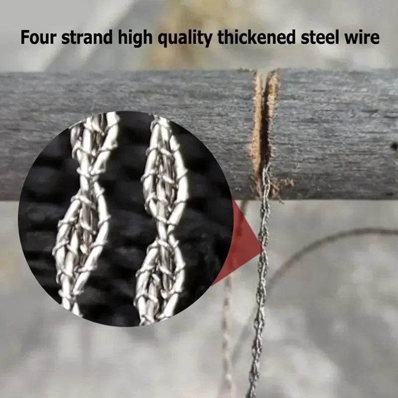 Mini Pocket Wire Saw | Stainless Steel Outdoor Survival Cutting Tool