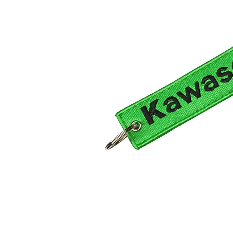 JDM Kawasexy Logo Keychain | Double-Sided Embroidery Motorcycle Key Ring