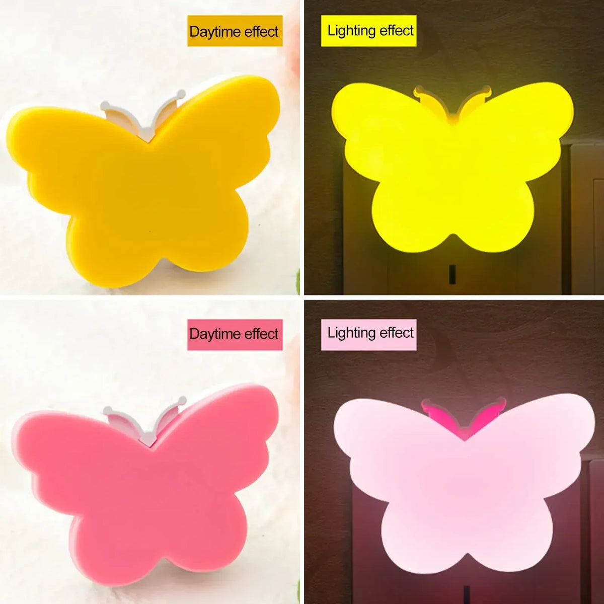 Butterfly LED Night Light | Smart Sensor Plug-in Room Decor