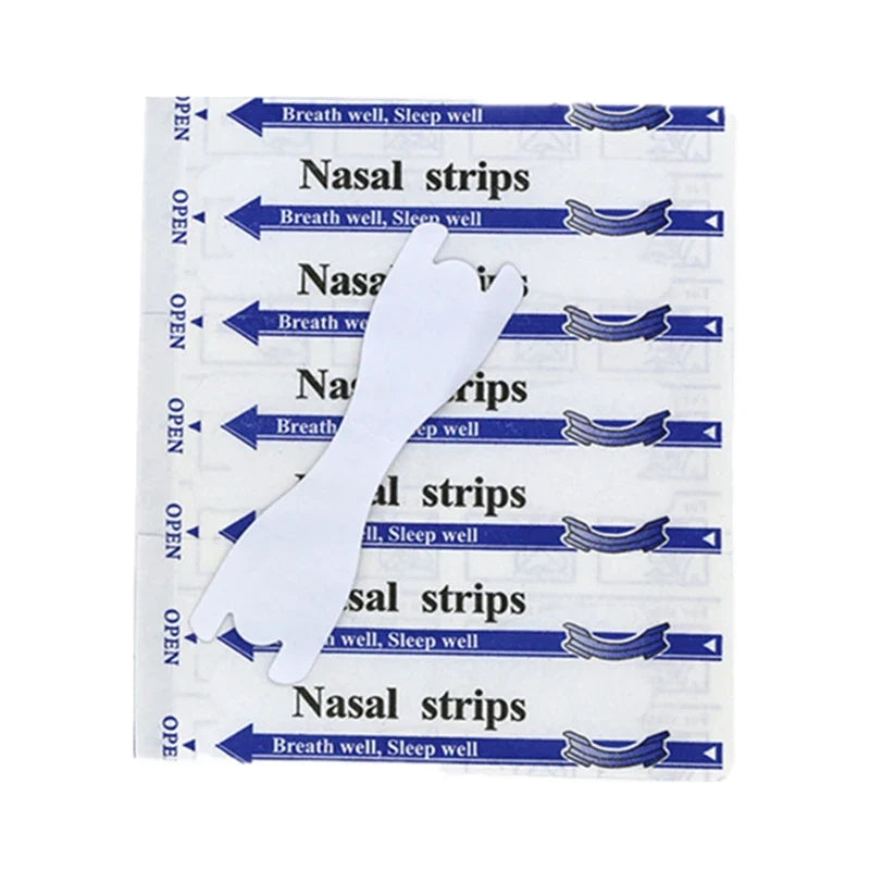 Transparent Nasal Strips 50 Pack | Anti-Snoring Nose Strips for Better Breathing
