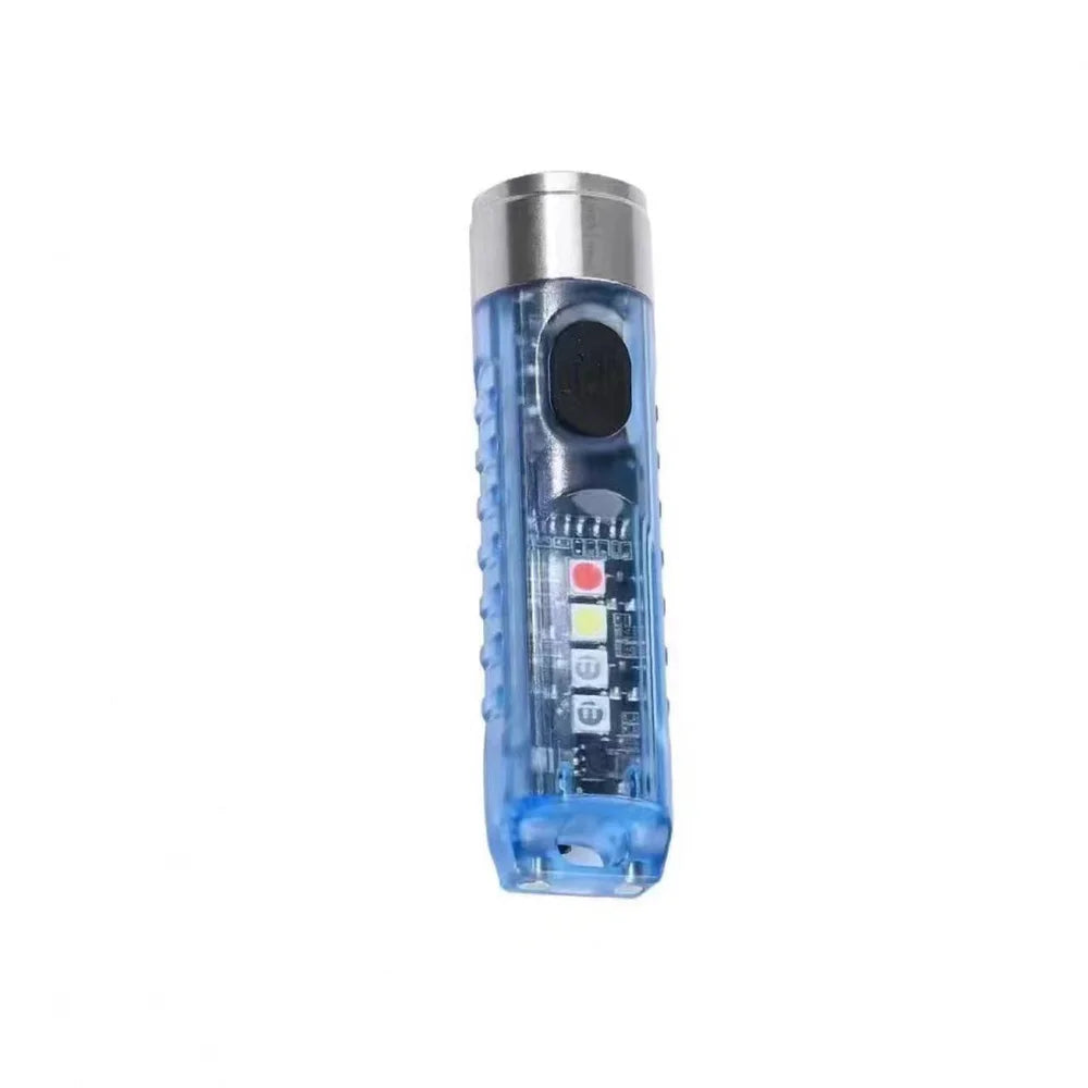 Mini EDC LED Flashlight | Portable Keychain Light with Magnetic Base and UV Lamp