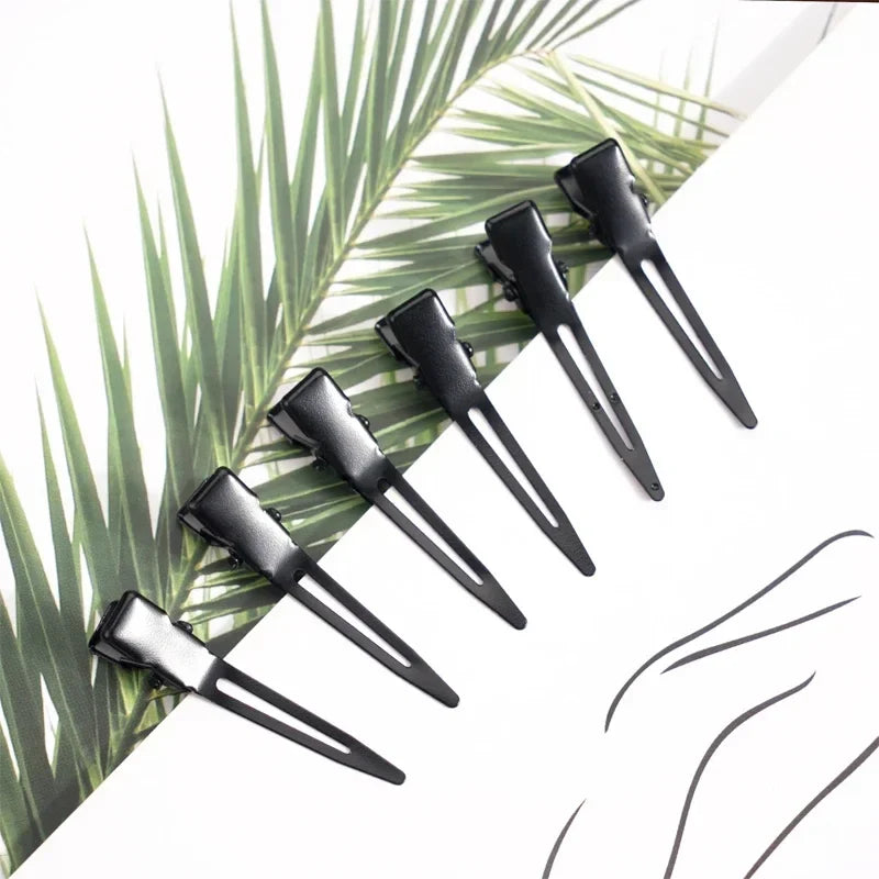 10PCS Black Duckbill Hair Clips Nonslip Alligator Hair Clips Barber Salon Styling Dying Hair Accessories