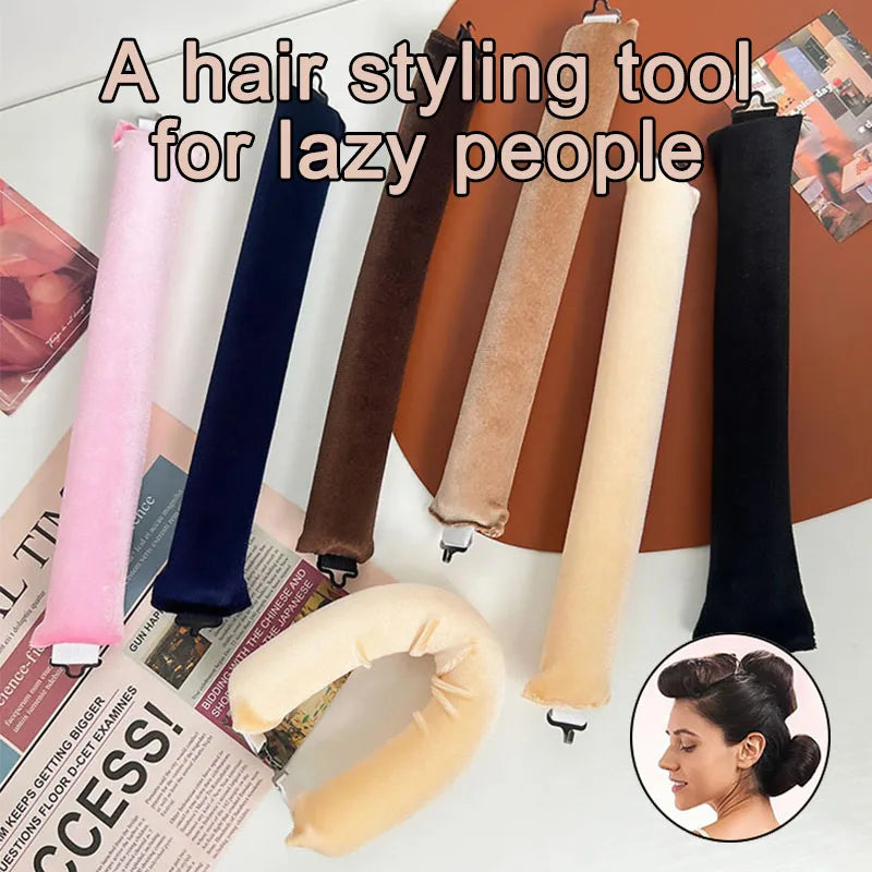 Heatless Hair Curlers Curling Rod Lazy Curls with Hook Headband No Heat Hair Rollers Sleeping Soft Flexi Rod Hair Tools ZXFAJ01