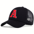 Unisex A Letter Embroidered Baseball Cap | Spring Summer Outdoor Adjustable Sun Hat