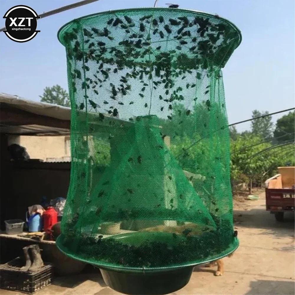 Reusable Fly Trap for Outdoor Pest Control | Hanging Fly Catcher Cage