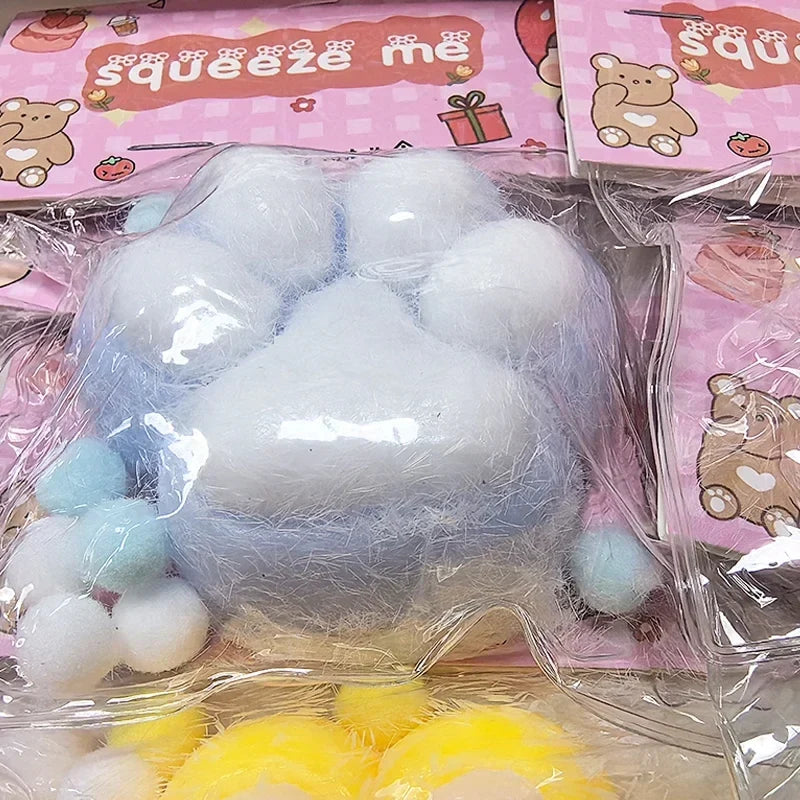 Squeeze Cat Paw Toy | Cute Stress Relief Squishy Toy for Kids and Adults