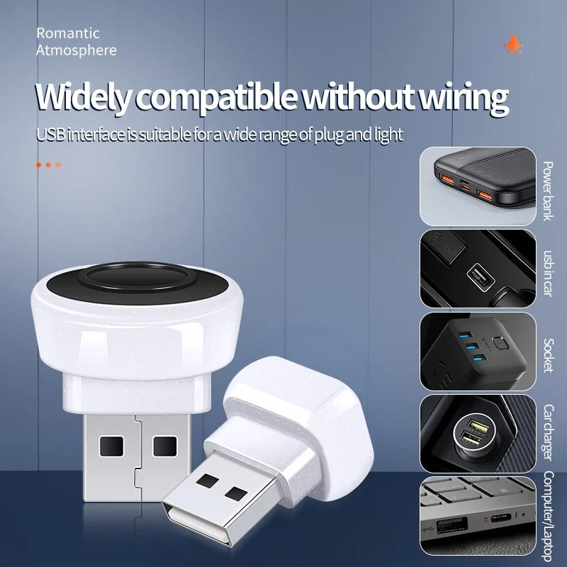 5V Car Mini USB LED Ambient Light | Decorative Atmosphere Lamp for Home Office Computer