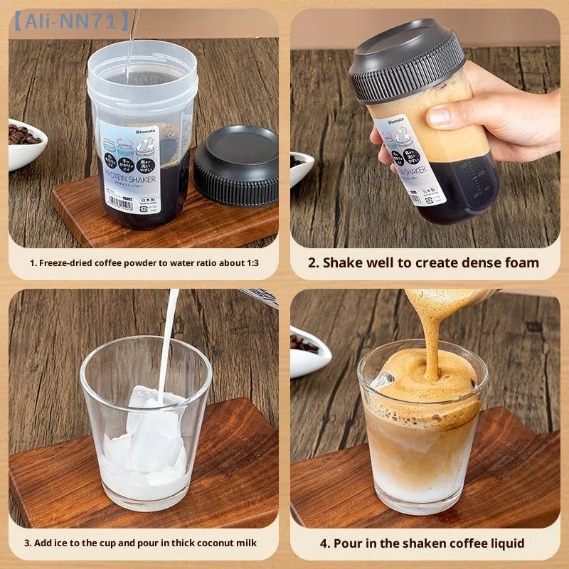 400 ml Fitness Shaker Cup for Protein Shakes | Leakproof Mixing Bottle