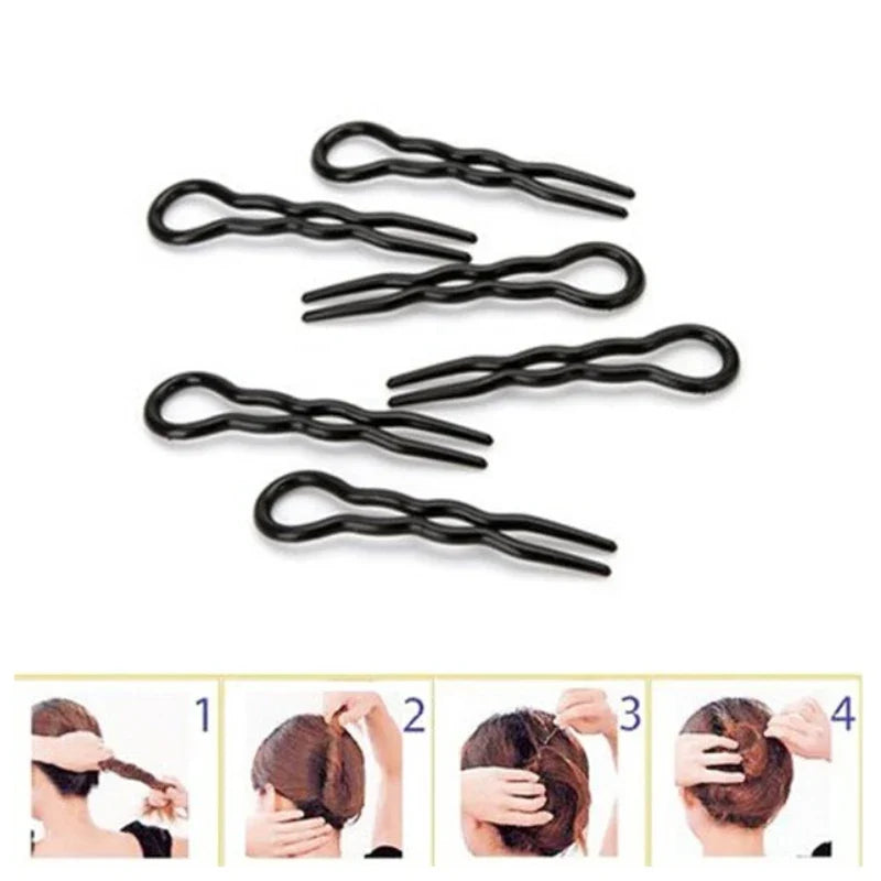 3Pcs Simple Fast Spiral Hair Braid Twist Styling Tool Clip Pin Bun Maker Hot Magic