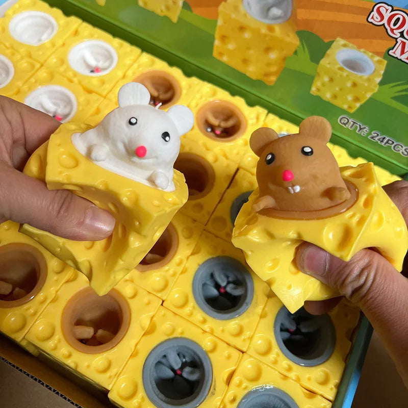 Pop Up Hide and Seek Fidget Toy | Squeeze Stress Relief Figure for Kids and Adults