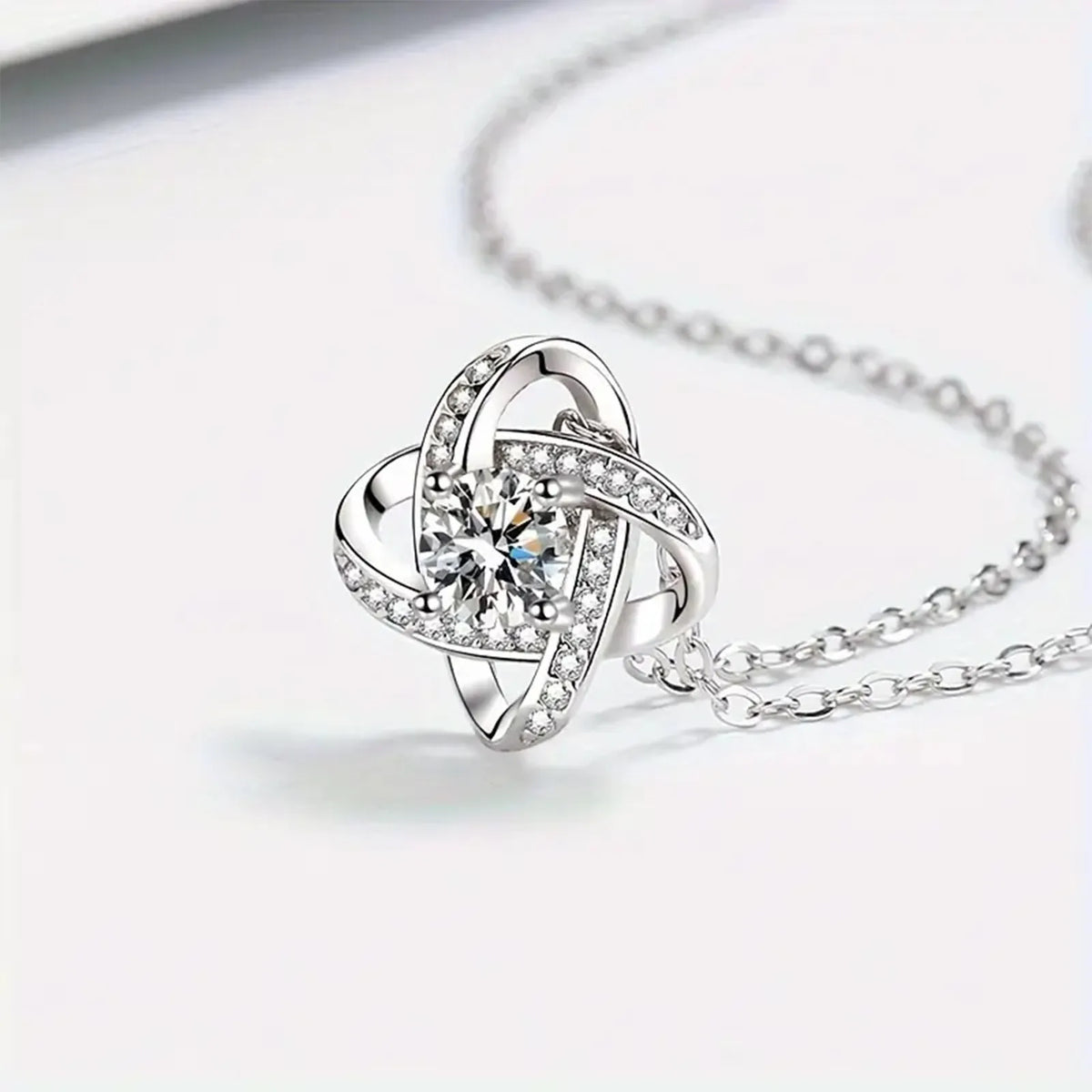 Elegant Love Knot Necklace, 'To My Queen' Perfect for Wife, Girlfriend, Soulmate, Any Holiday Gift, Romantic Gift Necklace