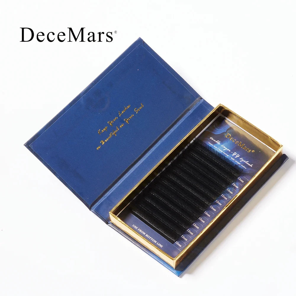 DeceMars Double Layer YY Eyelash Extension | Salon-Grade Individual Lashes