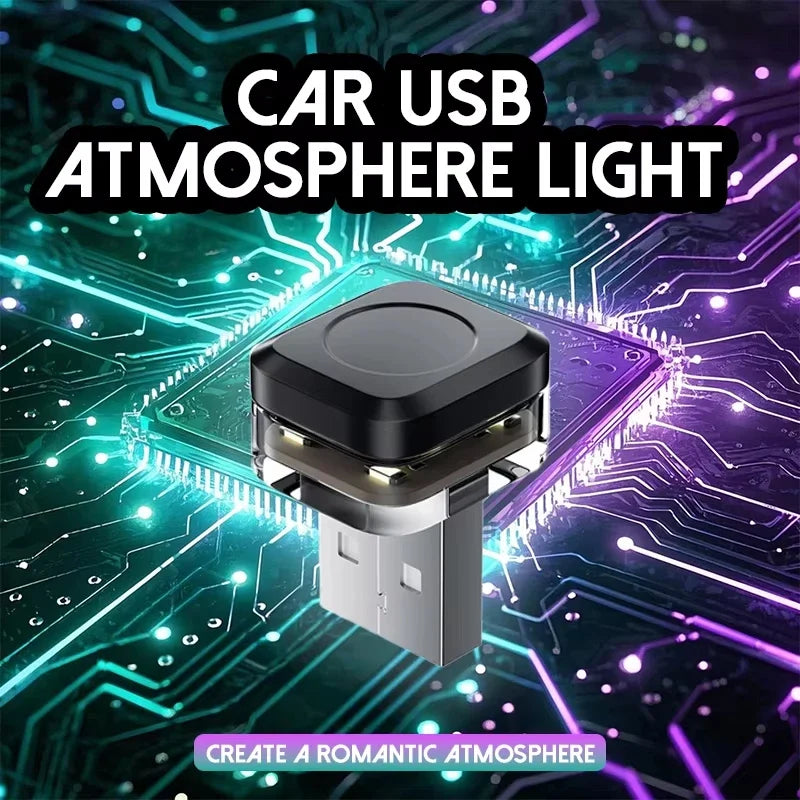 Mini Car USB LED Light | Portable Plug Play Ambient Mood Lamp for Auto Interior