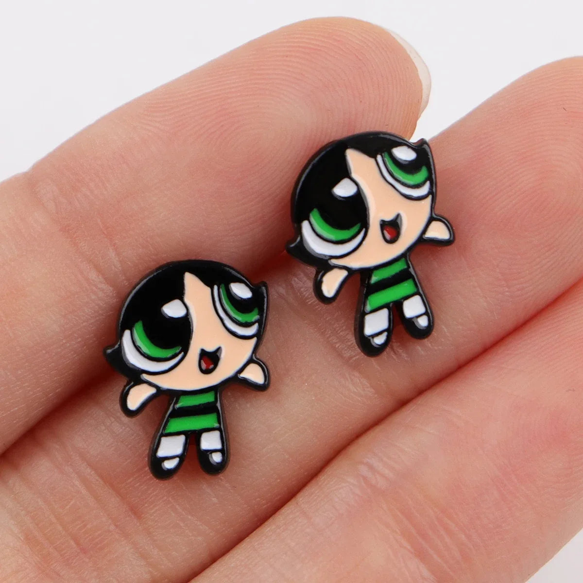 Cartoon Animal Stud Earrings | Cute Stainless Steel Pierced Jewelry for Women
