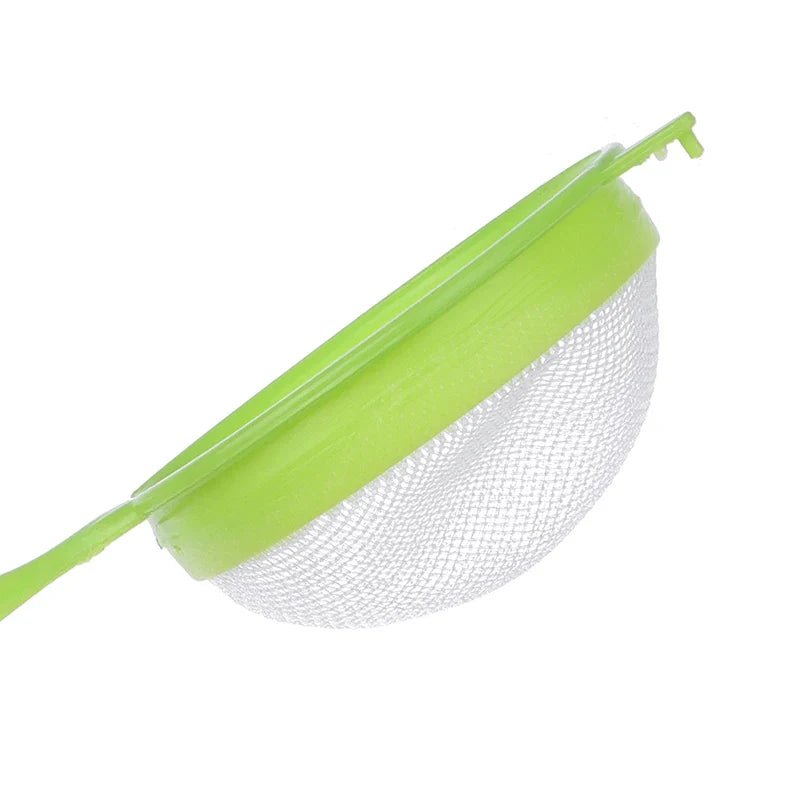 3pcs Plastic Fine Mesh Scoop Strainer Set | Kitchen Sieve and Colander for Baking and Cooking