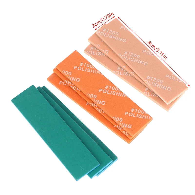 9pcs Semi-rigid Sanding Sticks | Model Making Tool Set for Plastic Polishing and Hobby DIY