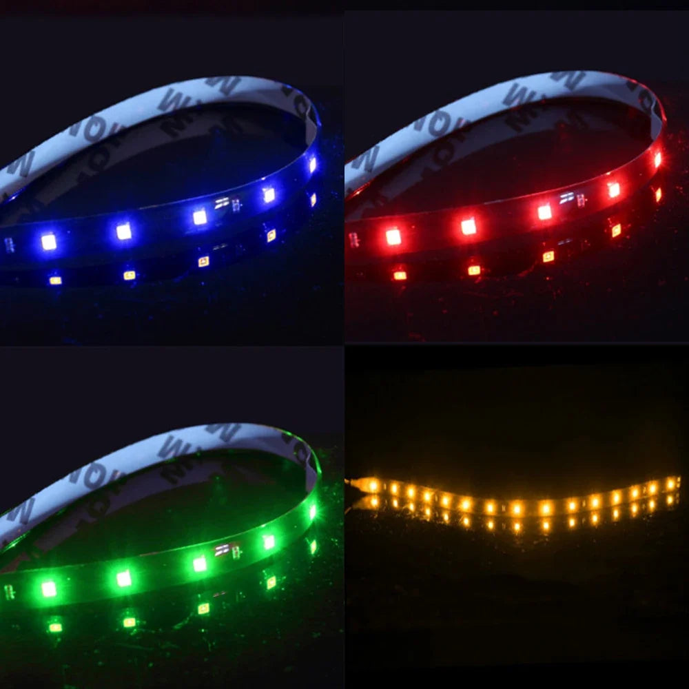 Car Led Strip Light 30cm | 12V Waterproof Interior Decoration for Car Motorcycle