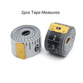 Portable Fiberglass Tape Measure 2-Pack | Soft Flexible Body Measuring Tool