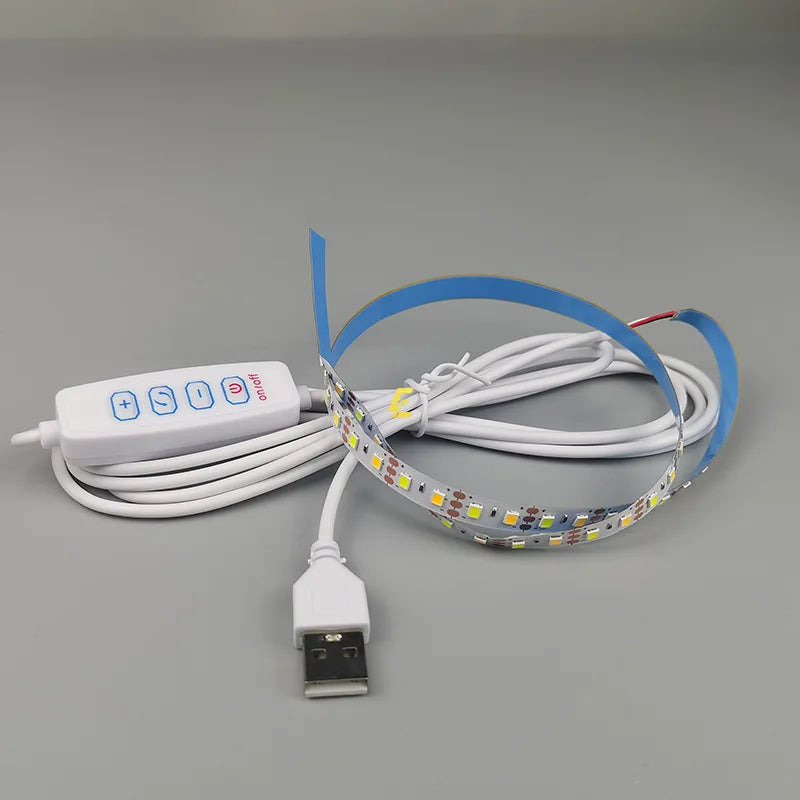 5V USB Light Painting Strip | Two-Color Temperature LED with Stepless Dimming