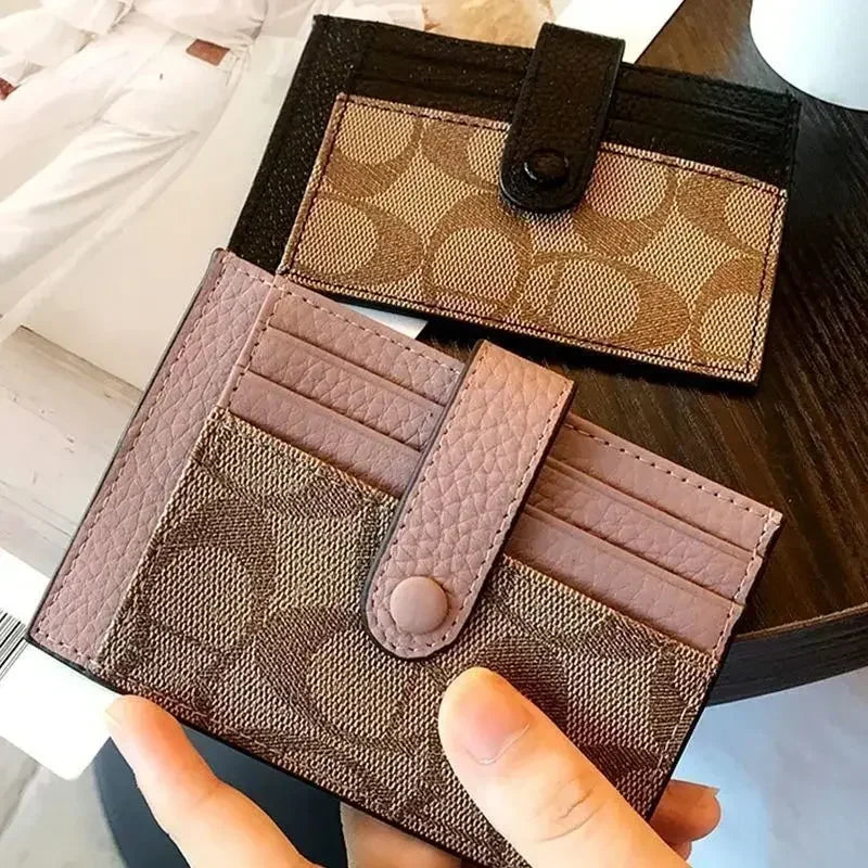 Compact Travel Wallet for Women | RFID Card Holder with Coin Purse