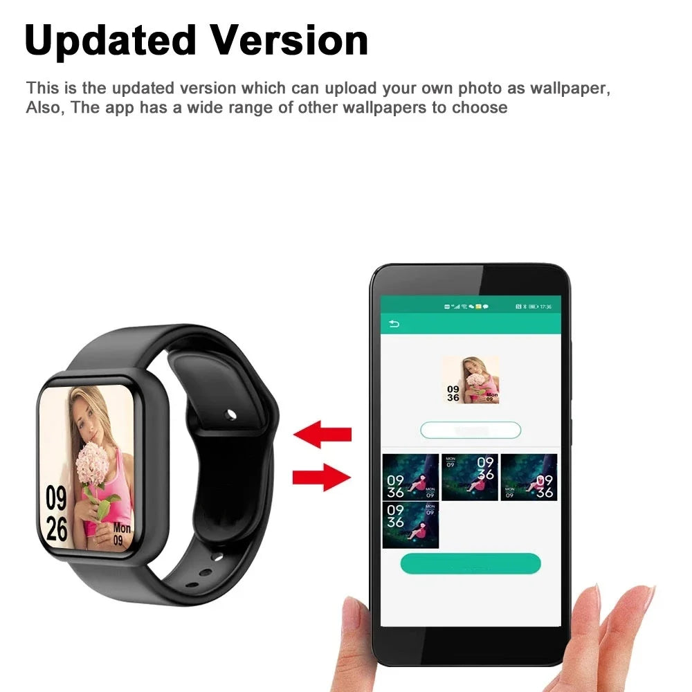 CHAONB Smart Watch for Women Men | Fitness Tracker with Bluetooth, Heart Rate & Sleep Monitor