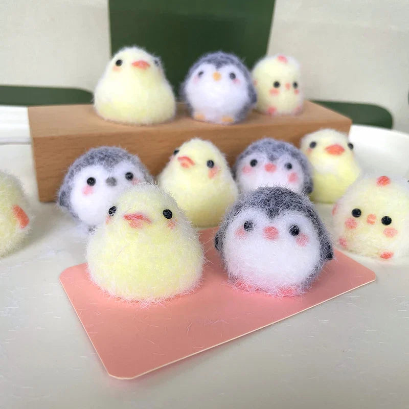Cute Animal Squeeze Toy Stress Relief Keychain | Kawaii Silicone Pinch Toy