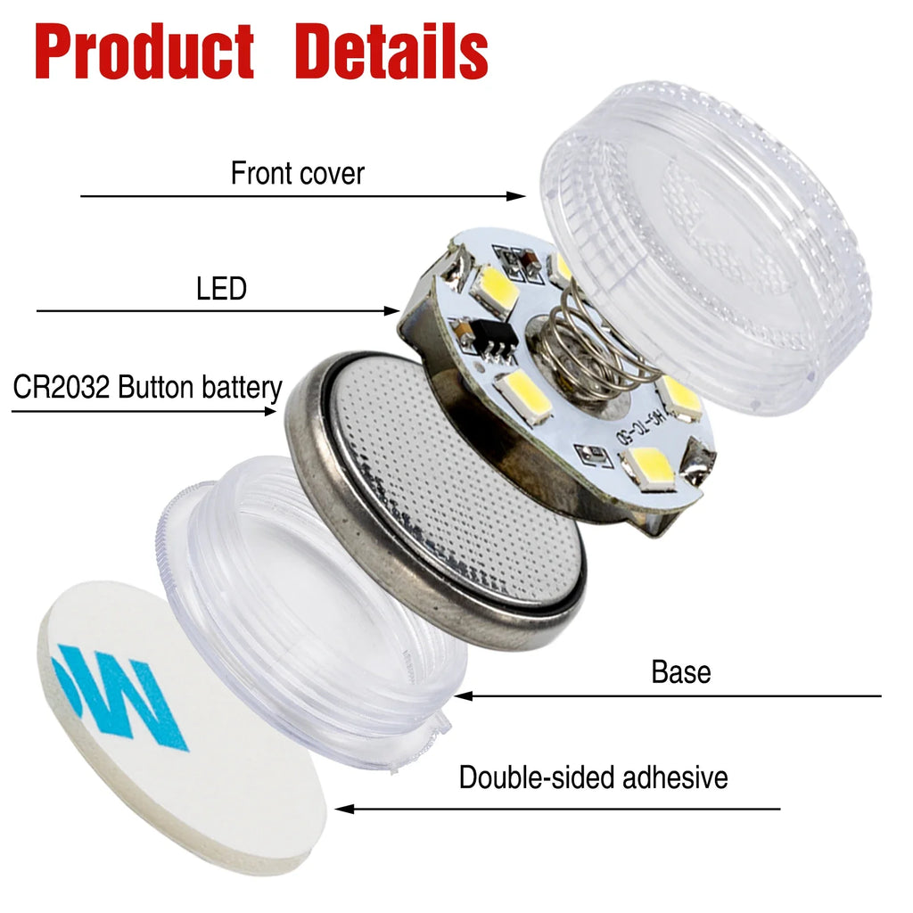 2X LED Touch Light | Portable Car Interior Light and Closet Lamp