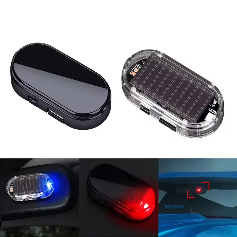 Solar Powered Dummy Security Alarm Light | Wireless Anti-Theft Warning Lamp