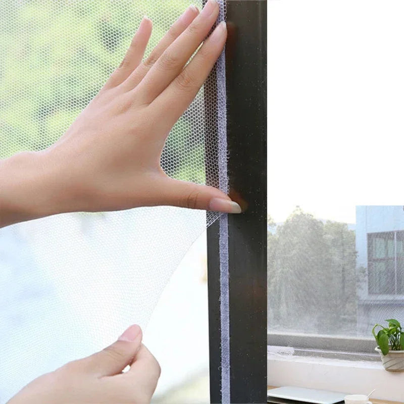 Mosquito Screen Net for Windows and Doors | DIY Self-Adhesive Insect Mesh
