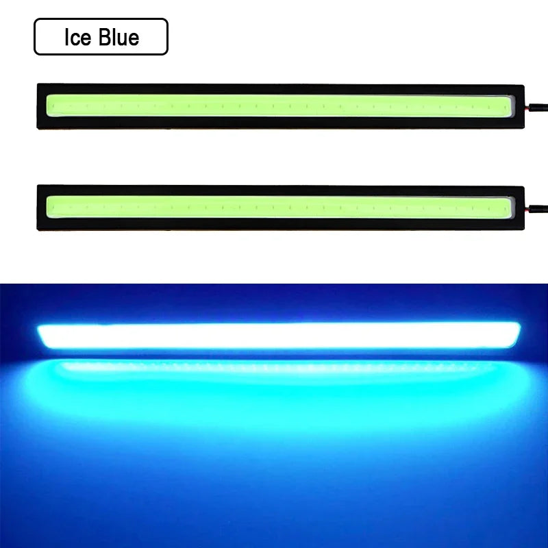 IP67 Waterproof LED Strip Light | 17cm COB Chipset & 3M Adhesive Mounting for Fog/DRL