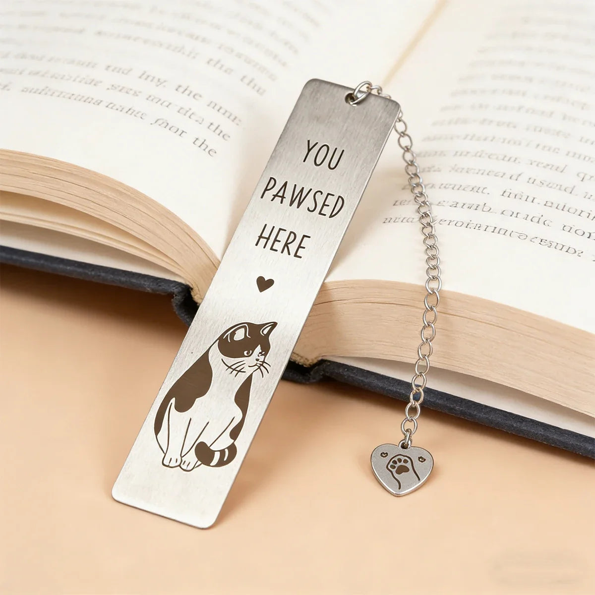 1pc Cat Bookmark, Cute Book Lover Gifts Kitten Pet Book Marker Kawaii Animal Page Markers Funny Reading Accessories for Women