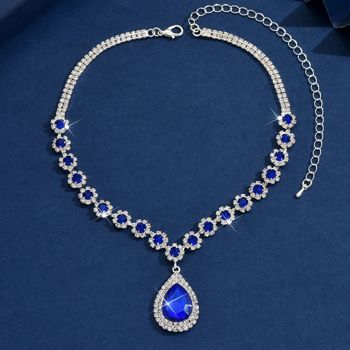 1PC Women's Fashion Waterdrop Flower Design Necklace Jewelry Suitable for Date, Party, Festival Gifts-2172