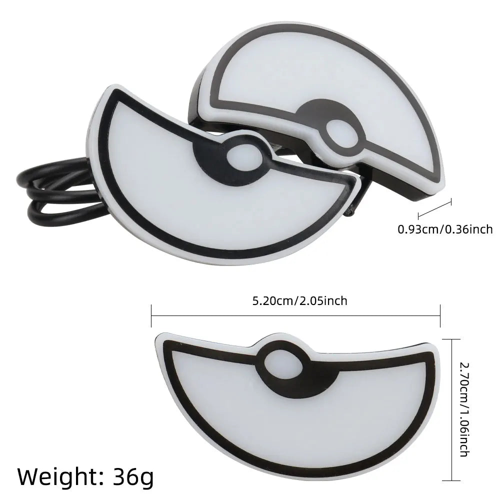 2PCS Car LED Demon Eye Light Semicircle Eagle Eye Motorcycle Tail Decorative Lights Dynamic Strobe Turn Signal Light Universal