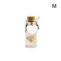 Pet Memorial Urn Container | Pet Hair Keepsake Bottle with 3 Silver Accessories