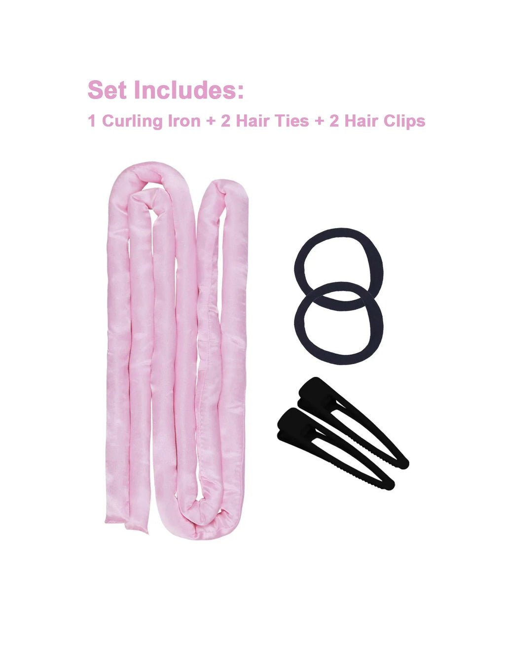1.6-Meter Extended Lazy Curling Iron With Fine Waves No Heat Or Damage To Hair Sponge Hair Loop Hair Clip Set Sleep Curling Tool