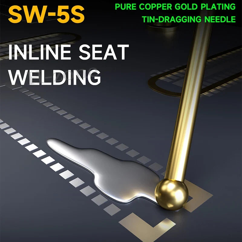 MECHANIC SW-5S Dragging Tin Needle Set | Ultralight Carbon Fiber Holder for FPC Connector Reballing