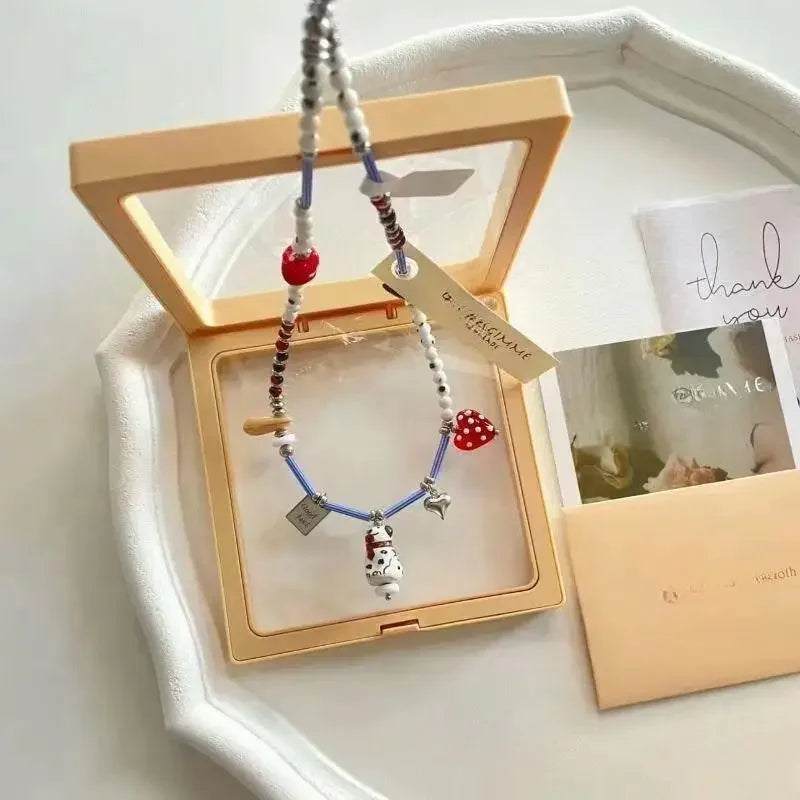 Personalized Dalmatian Pendant Necklace | Custom Beaded Jewelry Gift