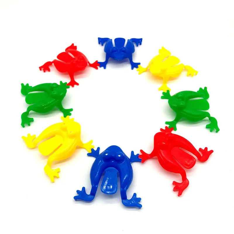Jumping Frog Bounce Fidget Toy Set | Novelty Stress Reliever Party Favors