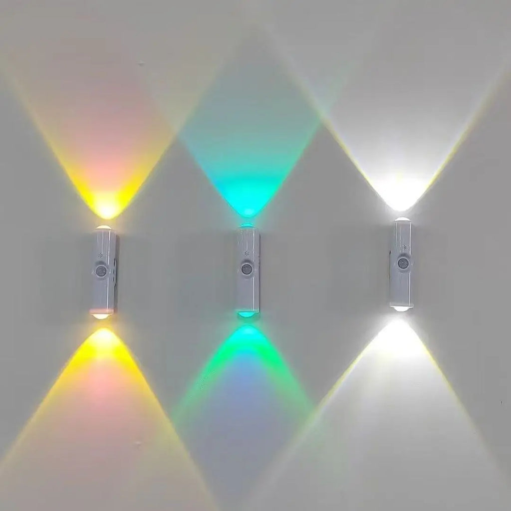 RGB Gradient Night Light | Motion Sensor Rechargeable Wall Lamp