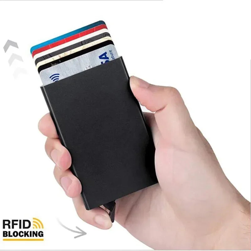 RFID Smart Wallet Card Holder | Metal Pop Up Minimalist Wallet