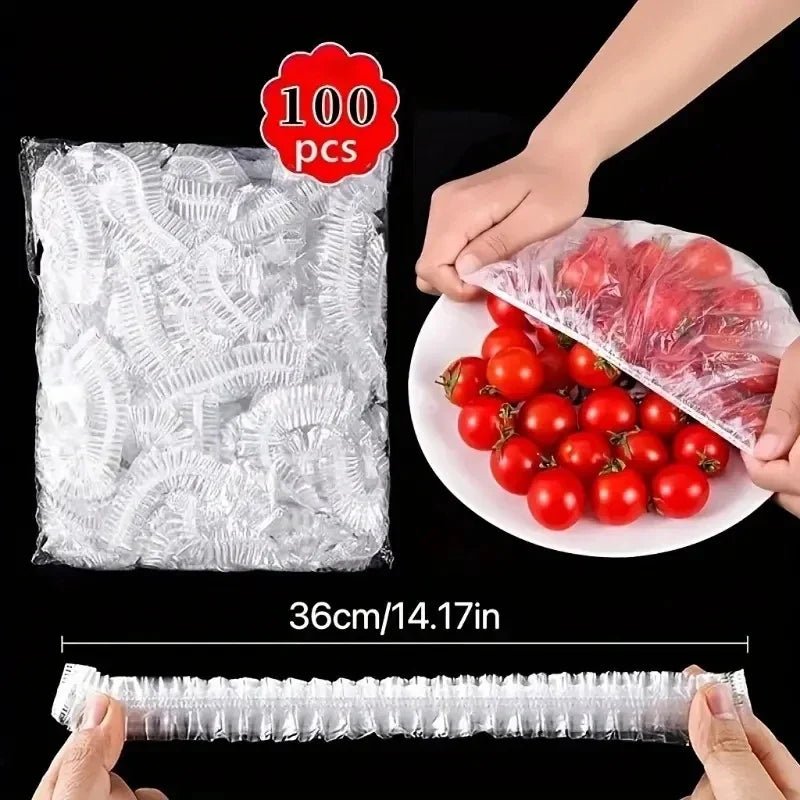 Elastic Food Lids | Reusable Plastic Bowl Covers