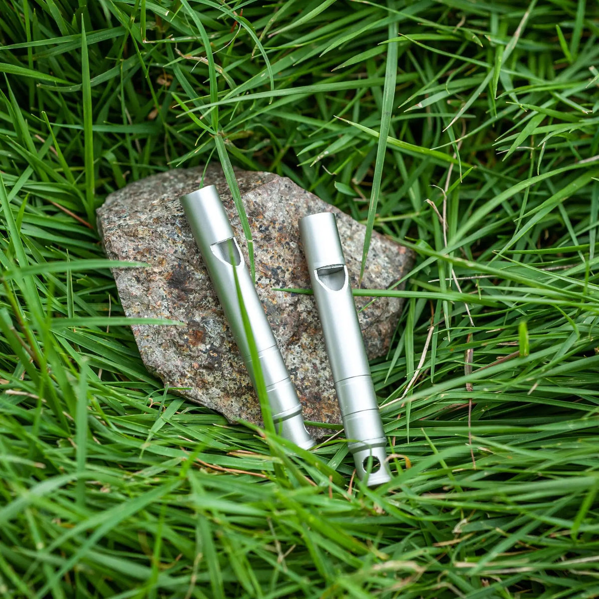 Ultralight Titanium Emergency Whistle with Cord | Outdoor Survival Gear