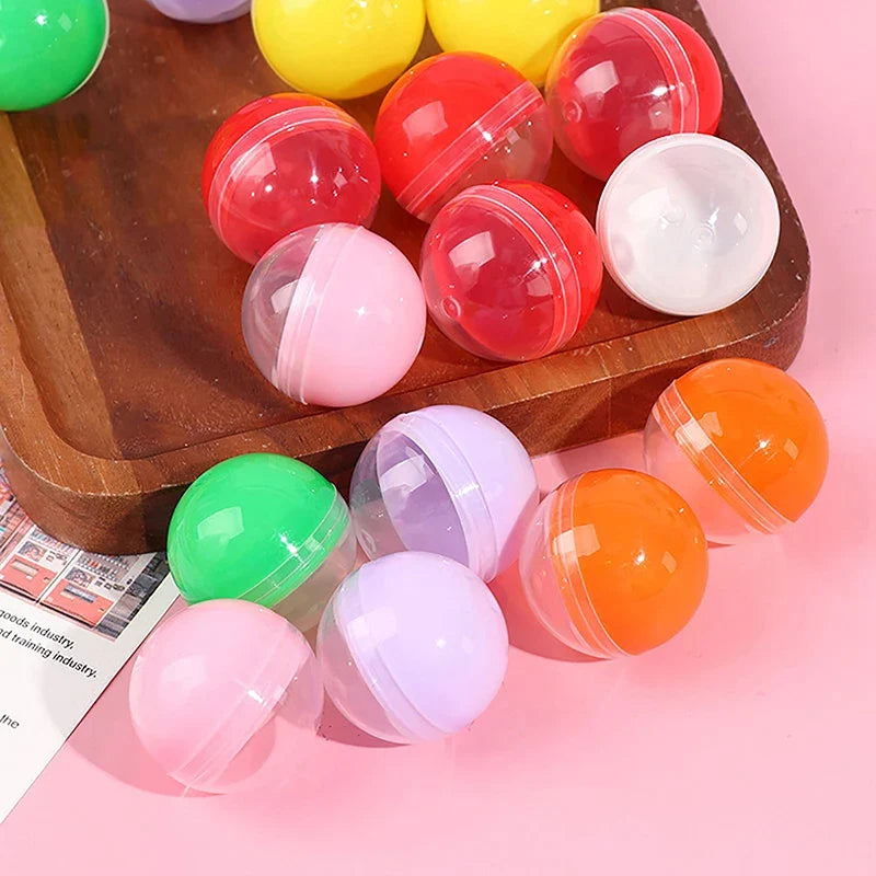 50Pcs Clear Plastic Capsules 32mm | Surprise Toy Containers for Vending Machines