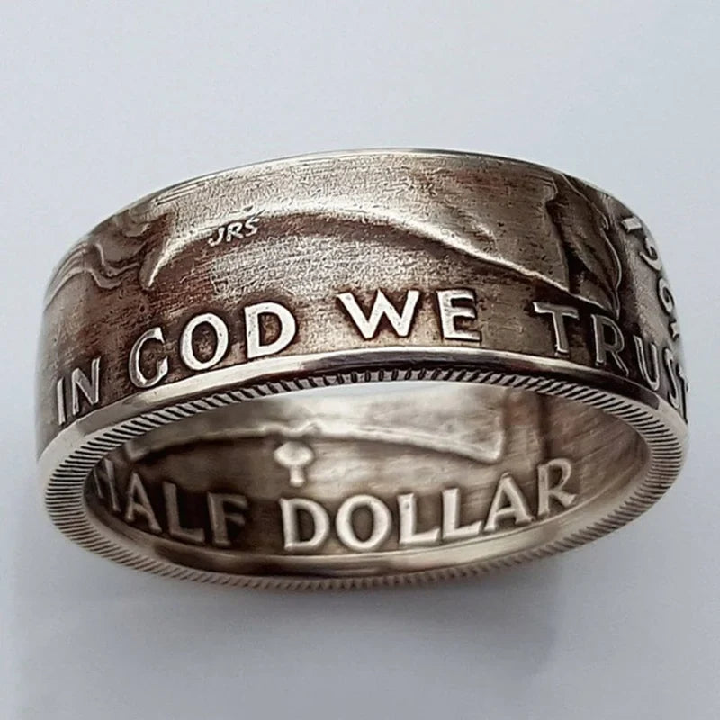 S925 Sterling Silver Vintage Embossed Ring for Women | Classic Wedding Band