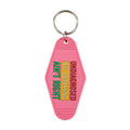 Plastic Key Chain for Keys | Pink Rhombic Key Tag Gift