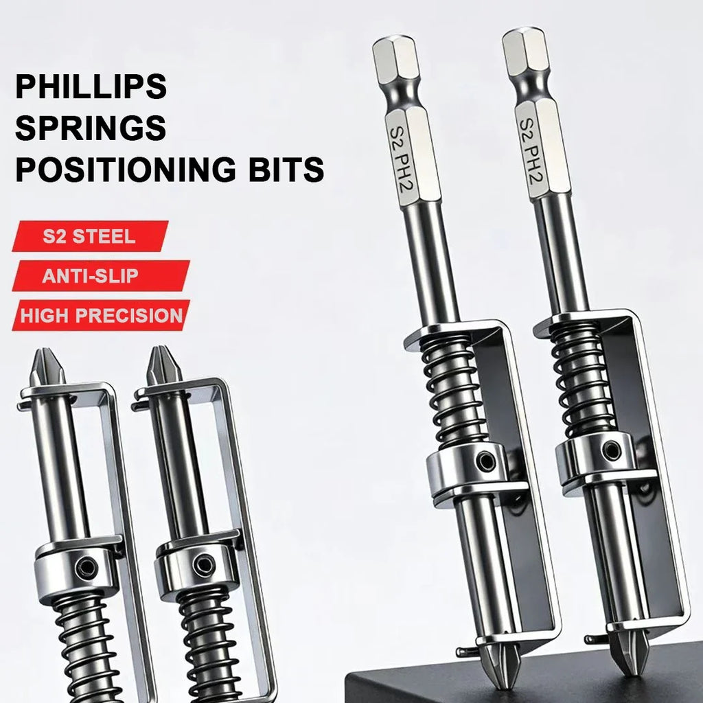 Spring Loaded Screw Holder Bit | Phillips Anti-drop Screwdriver Bit Holder