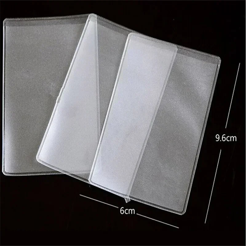 Transparent PVC ID Card Holder | Waterproof Credit Card Protector Pouch