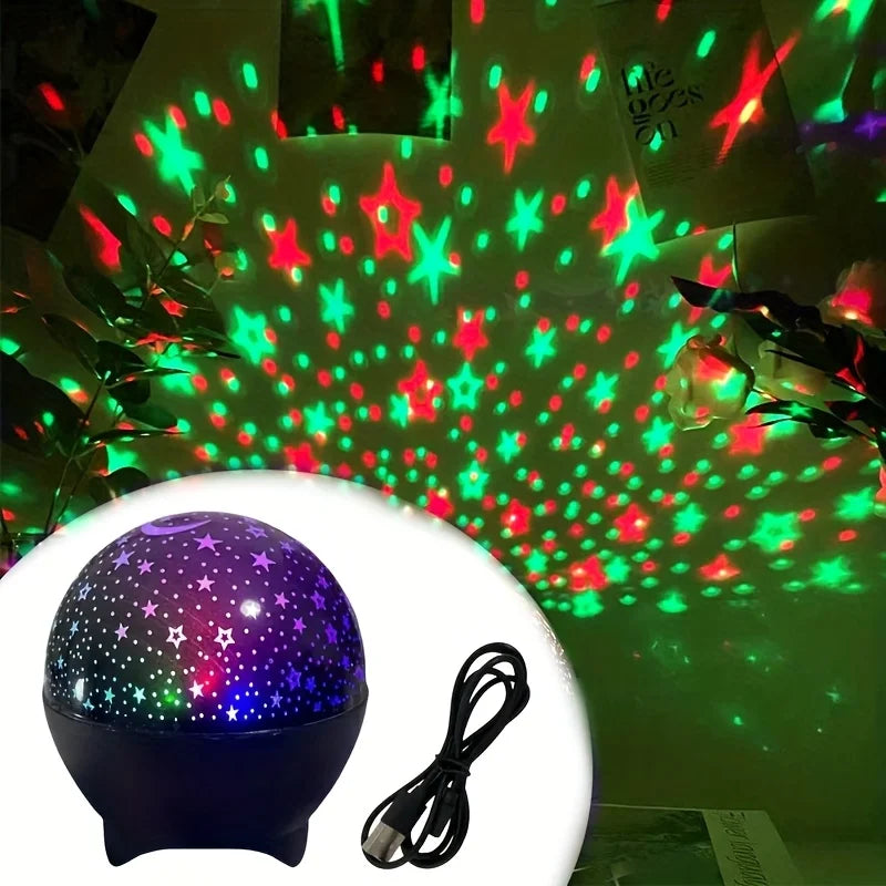 LED Starry Sky Projector Light | 7 Modes Night Light with Music Sync