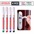 Deep Hole Long Nib Markers for Metal Wood Tile | 8-Pack Waterproof Marking Pens